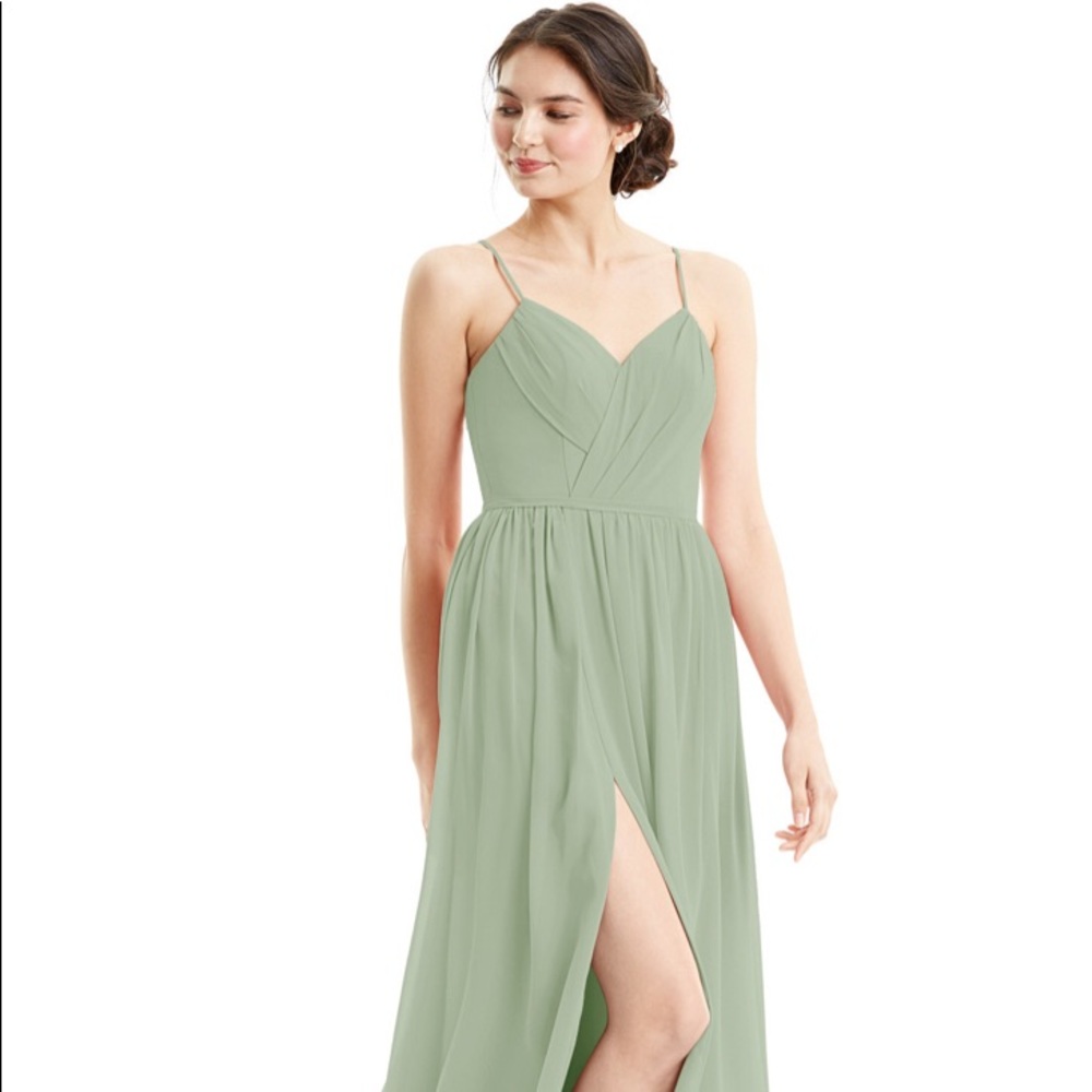 Azazie Dusty Sage Cora